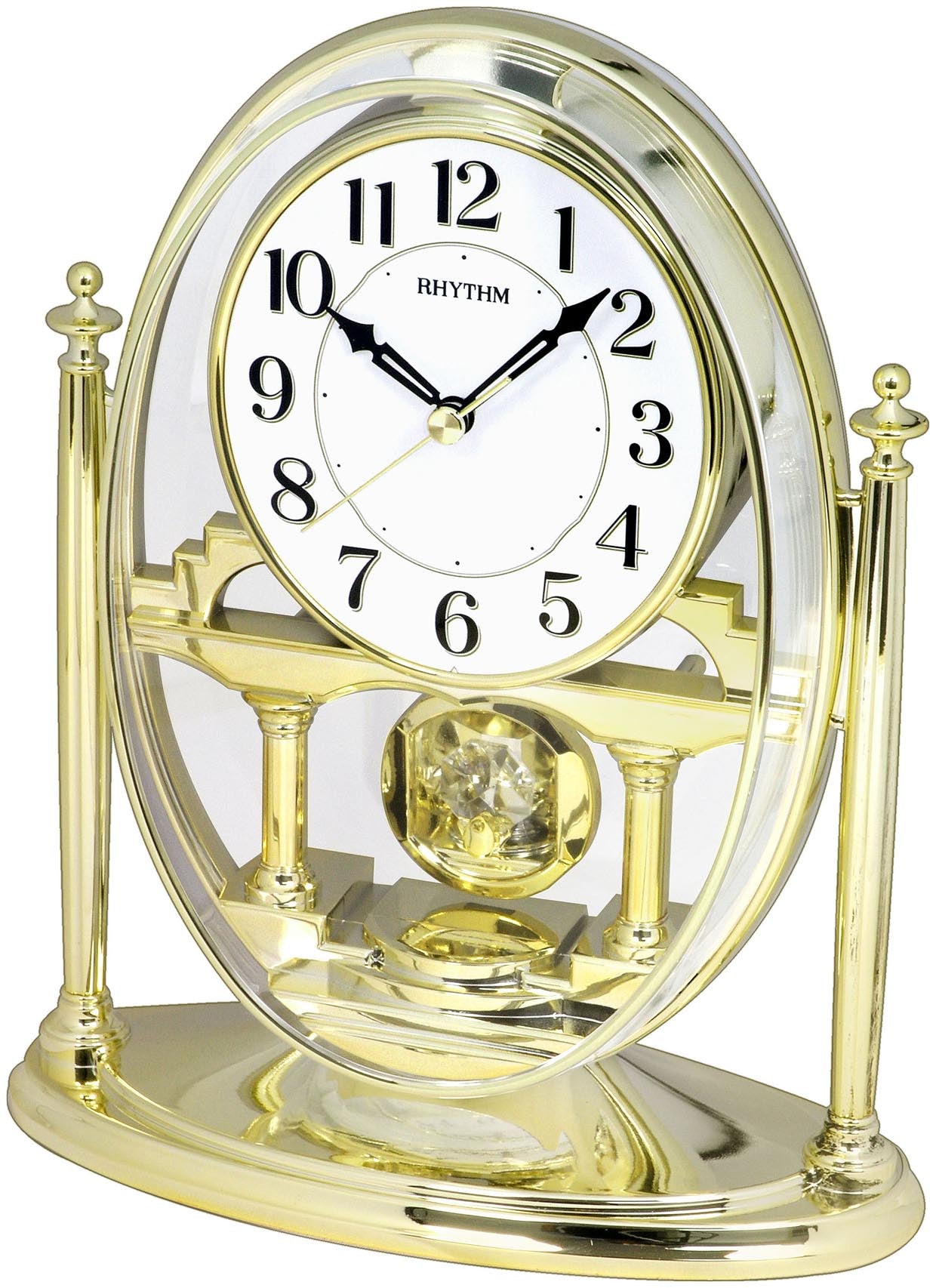 Rhythm Goldie Table Clock