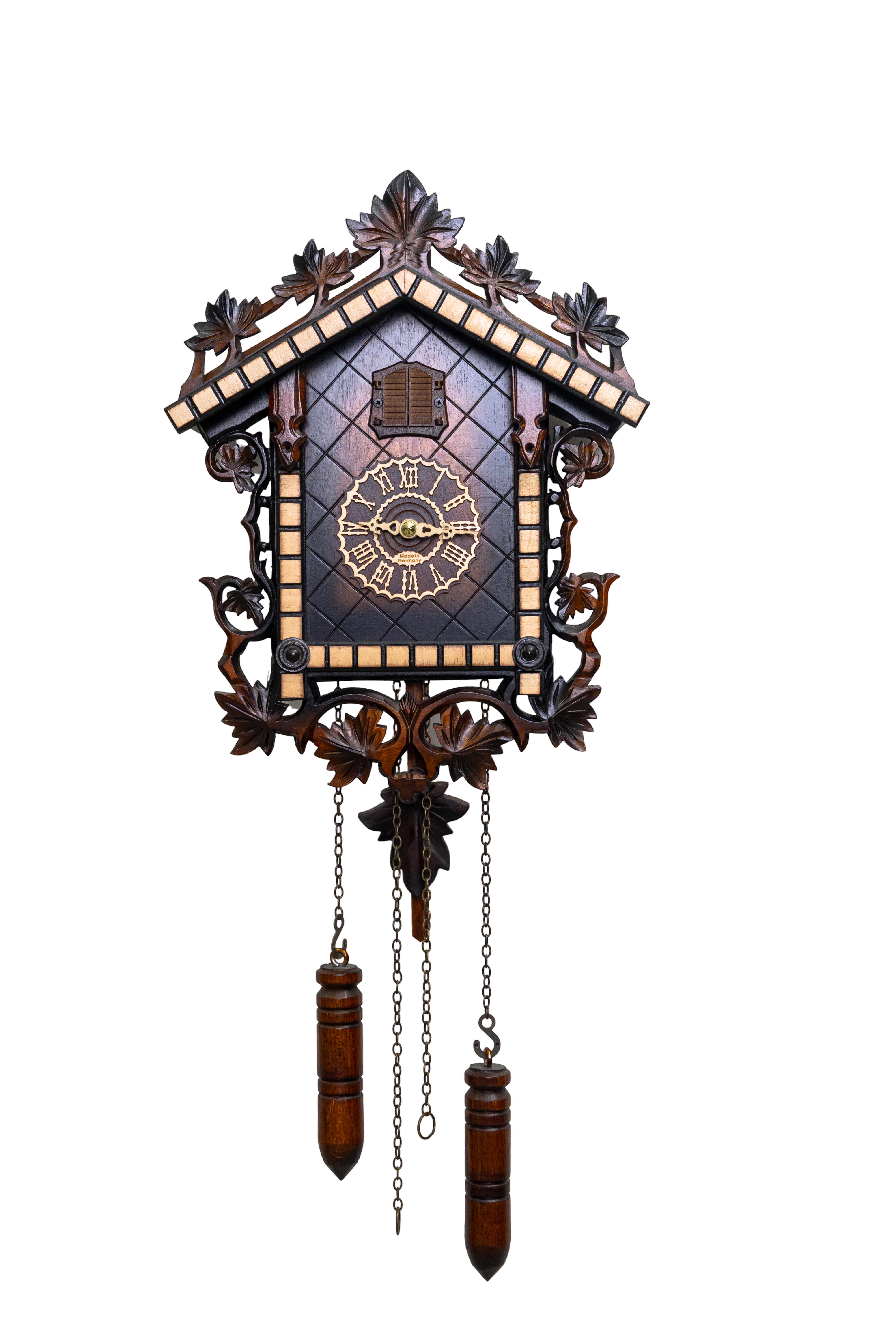 Oechsle Clock Collection KQ 7 - Rail Clock Original Quartz German Handcrafted Cuckoo Clock ...