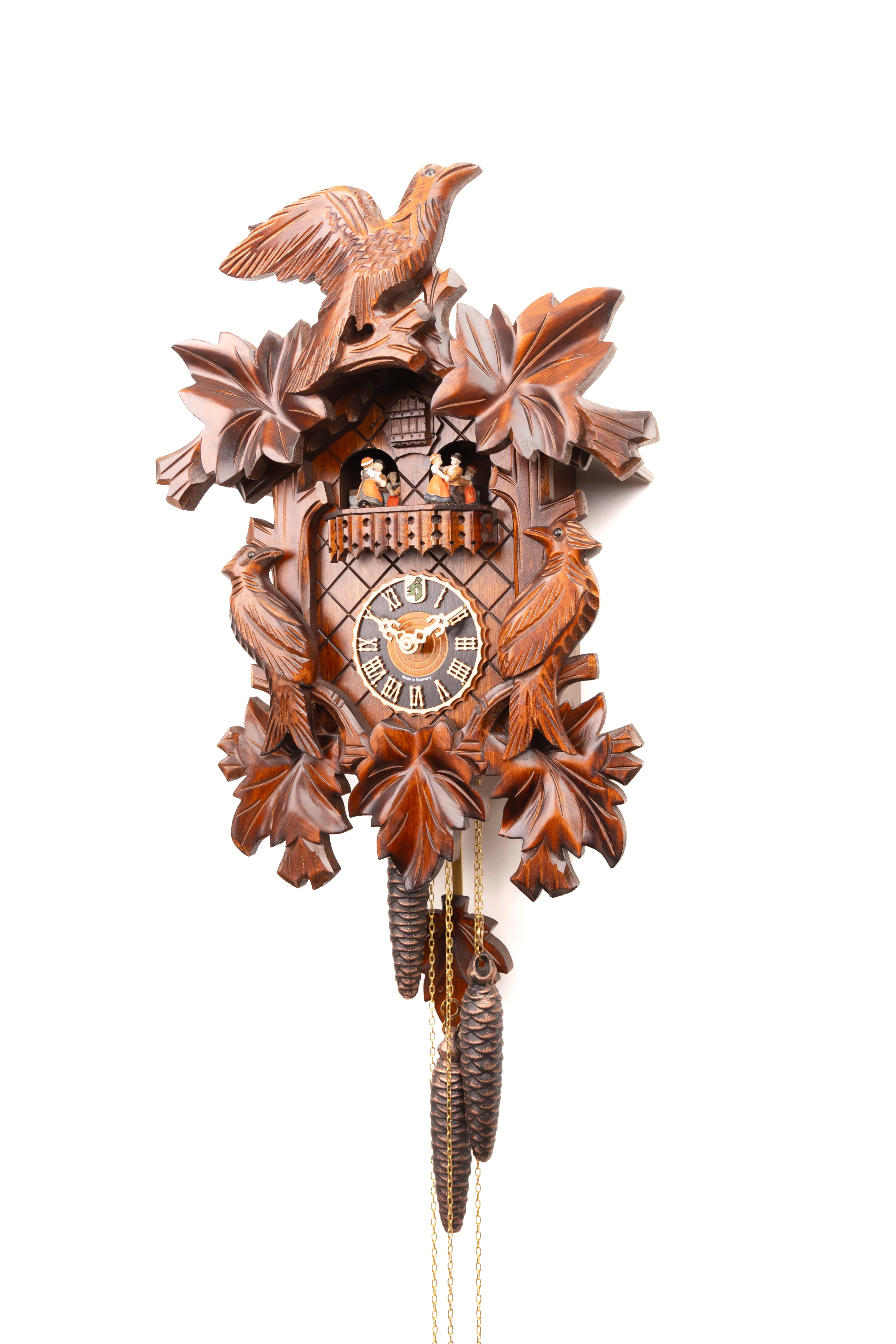 KM 12 - 5 Leaves,2 Birds with Turning dancers