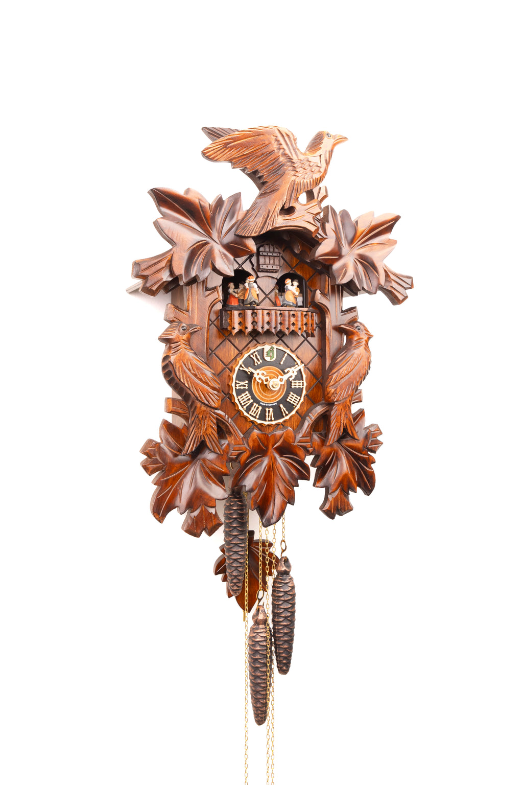 KM 12 - 5 Leaves,2 Birds with Turning dancers