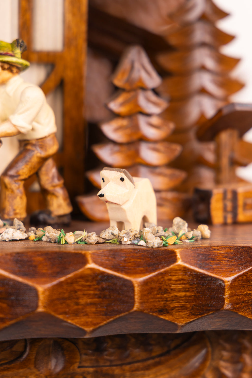 KQ 31  - Wood Cutter With Pine Tree