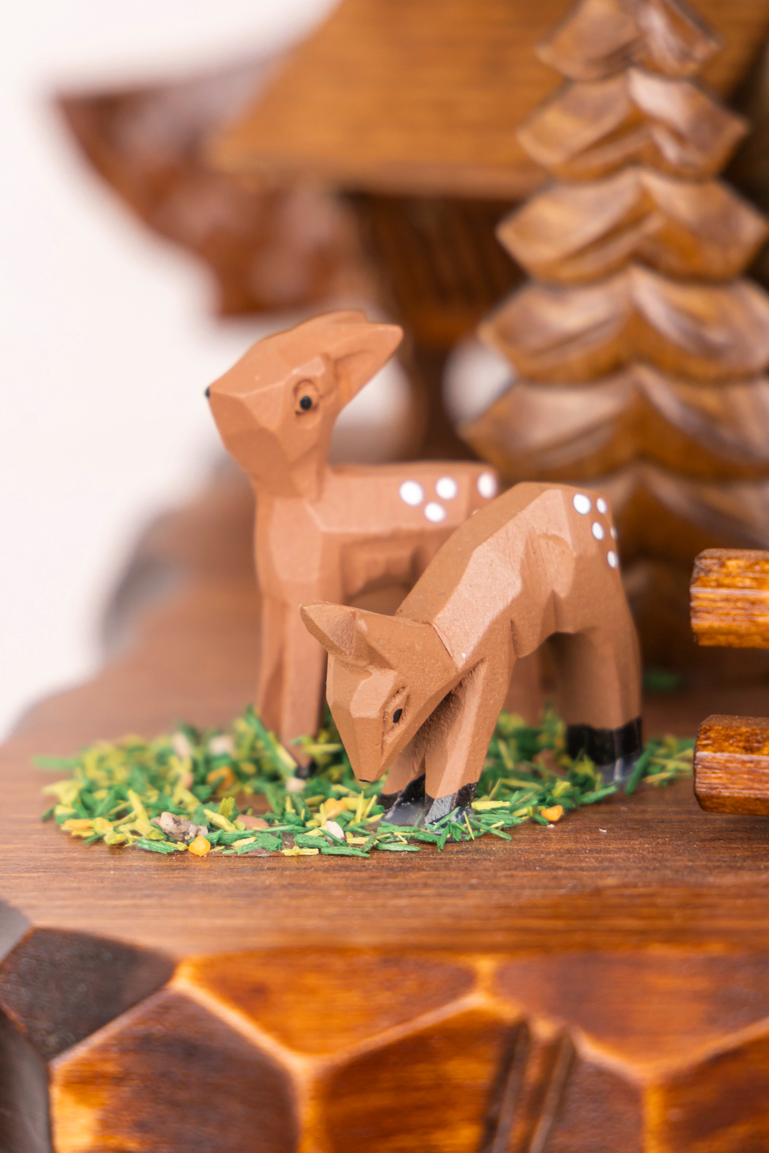 KQ 31  - Wood Cutter With Pine Tree