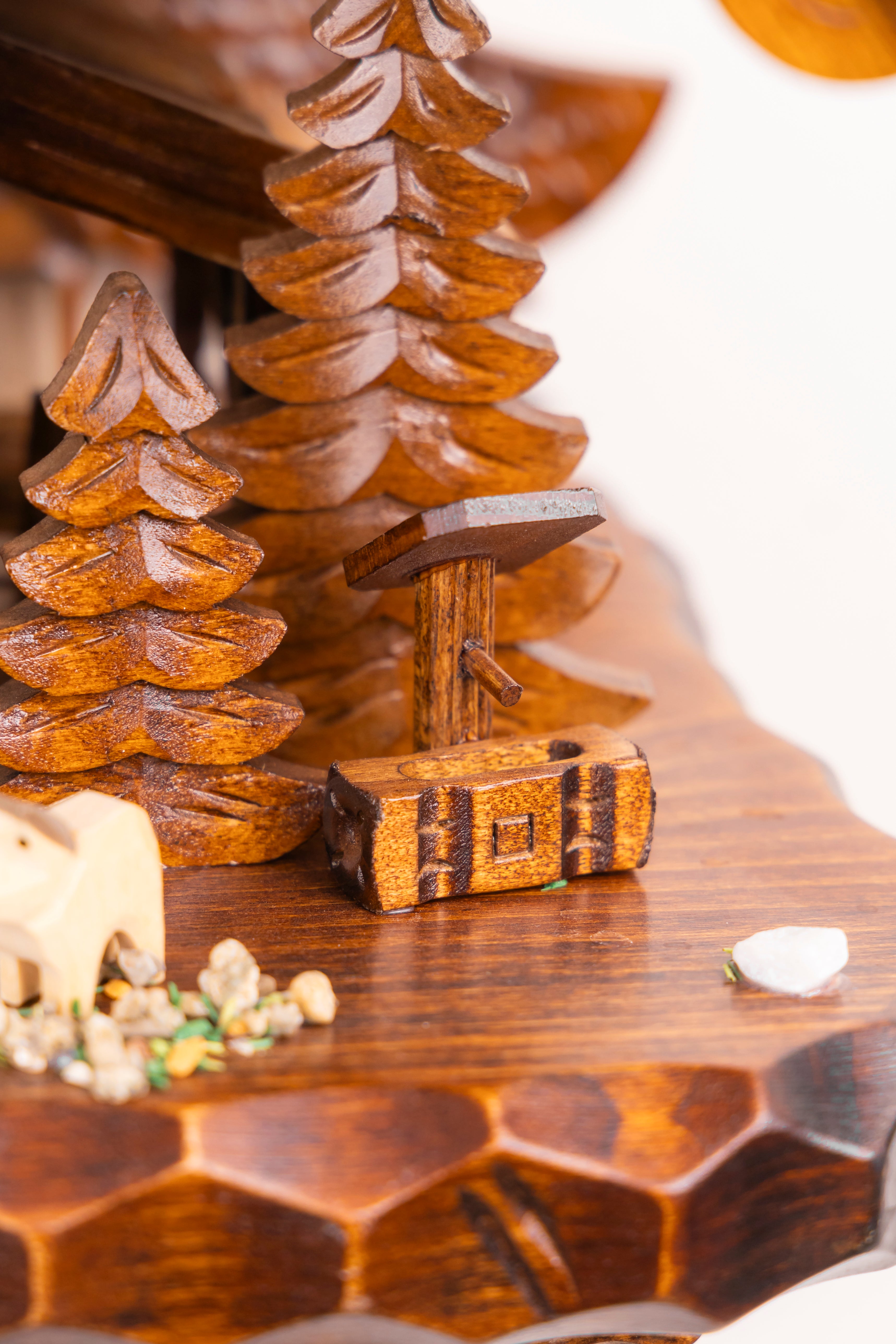 KQ 31  - Wood Cutter With Pine Tree